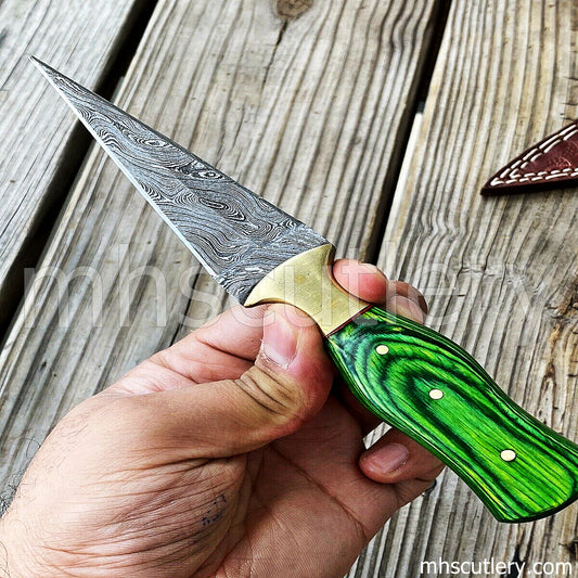 Custom Handmade Damascus Steel Tactical Dagger | mhscutlery
