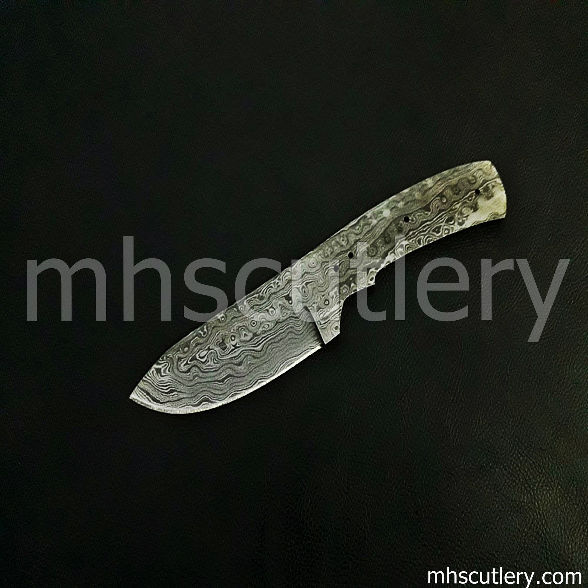 Custom Handmade Damascus Steel Mini Skinner Blank For Knife Makers | mhscutlery