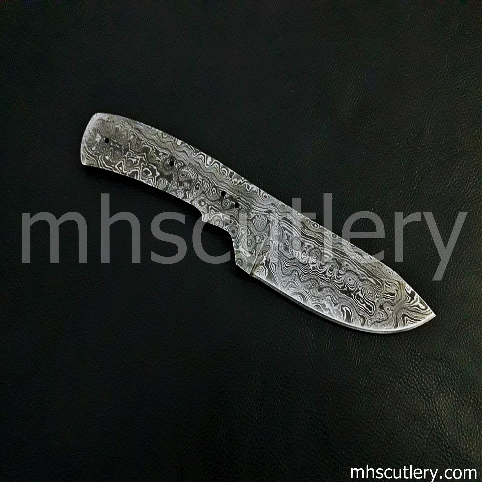 Custom Handmade Damascus Steel Mini Skinner Blank For Knife Makers | mhscutlery