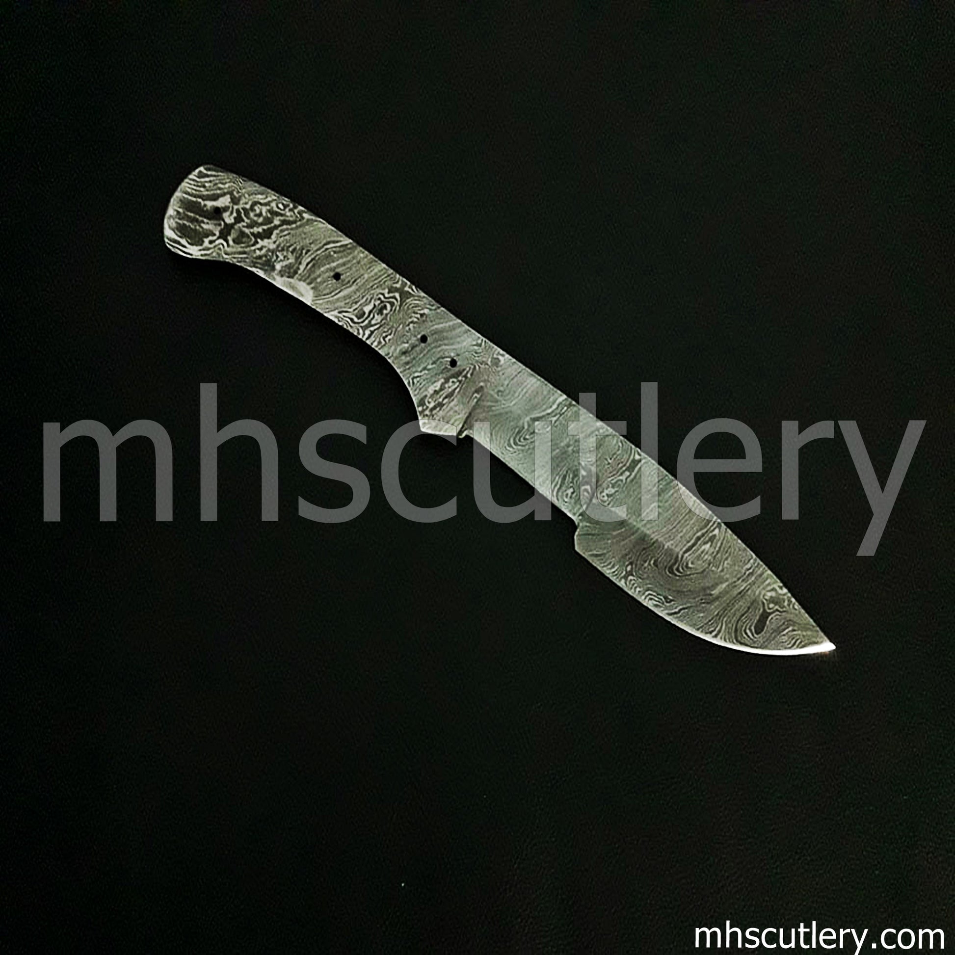 Custom Hand Forged Damascus Steel Tactical Hunter Blank Blade For Knife Makers | mhscutlery