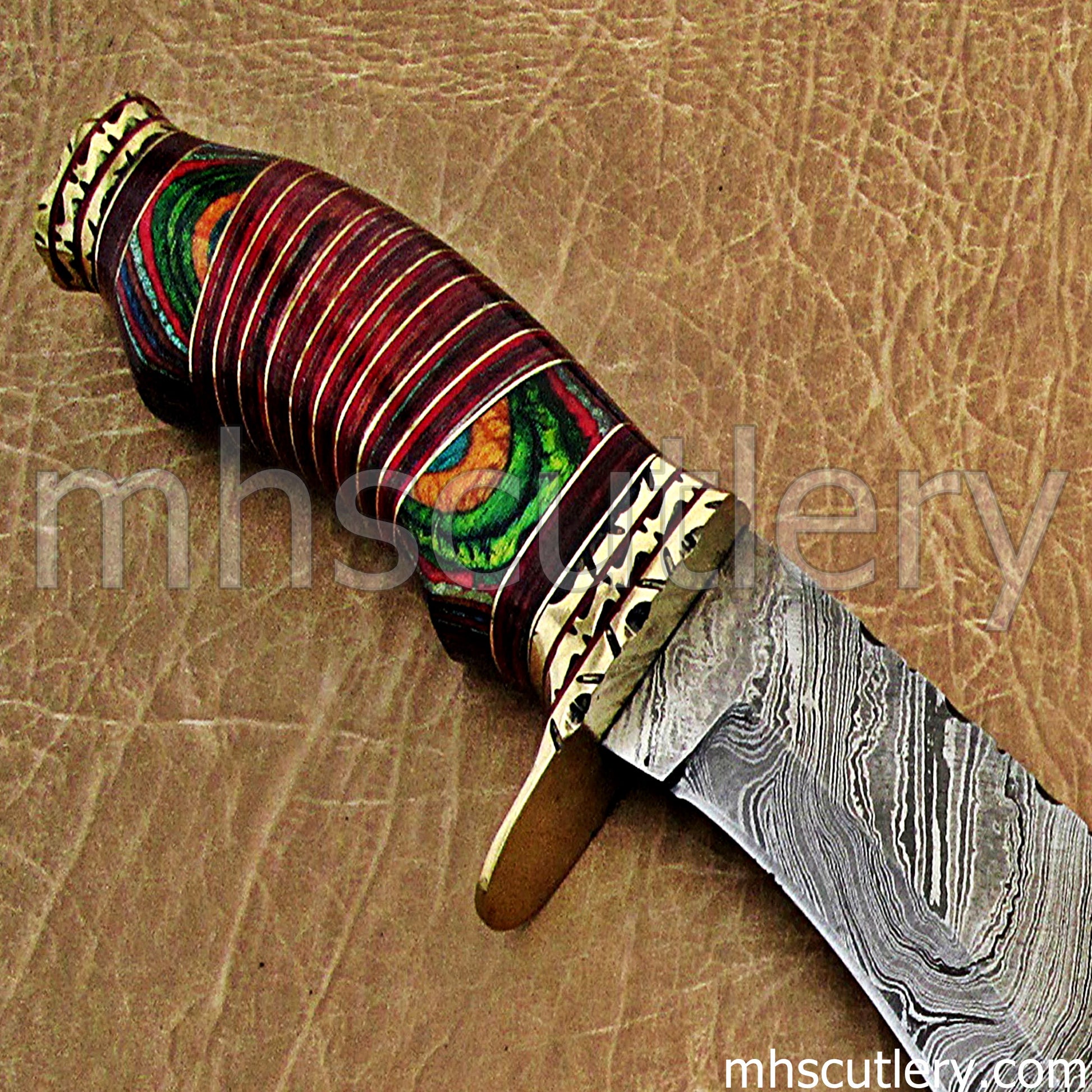 Damascus Steel Nepalese Kukri Hunter Knife | mhscutlery