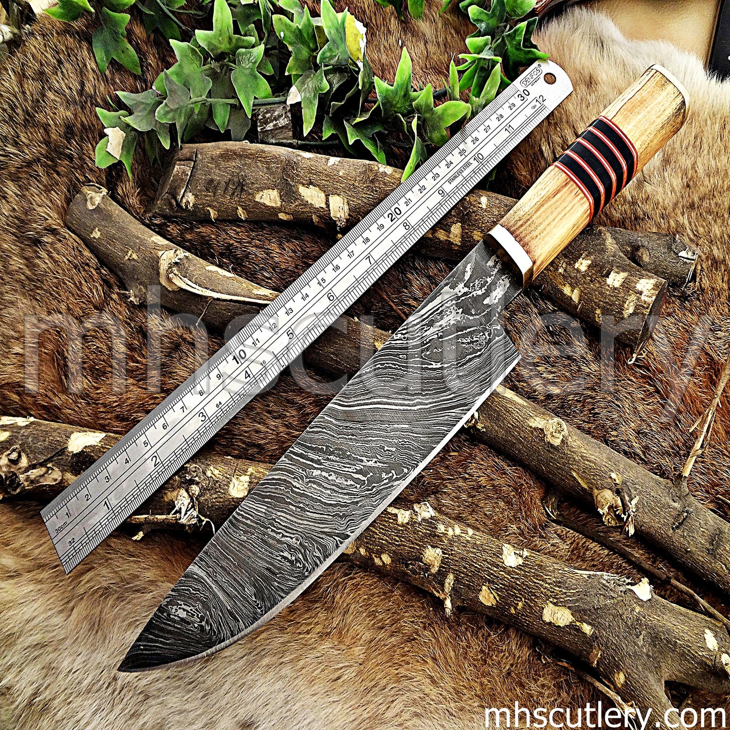 Hand Forged Damascus Steel Japanese Chef Knife | mhscutlery