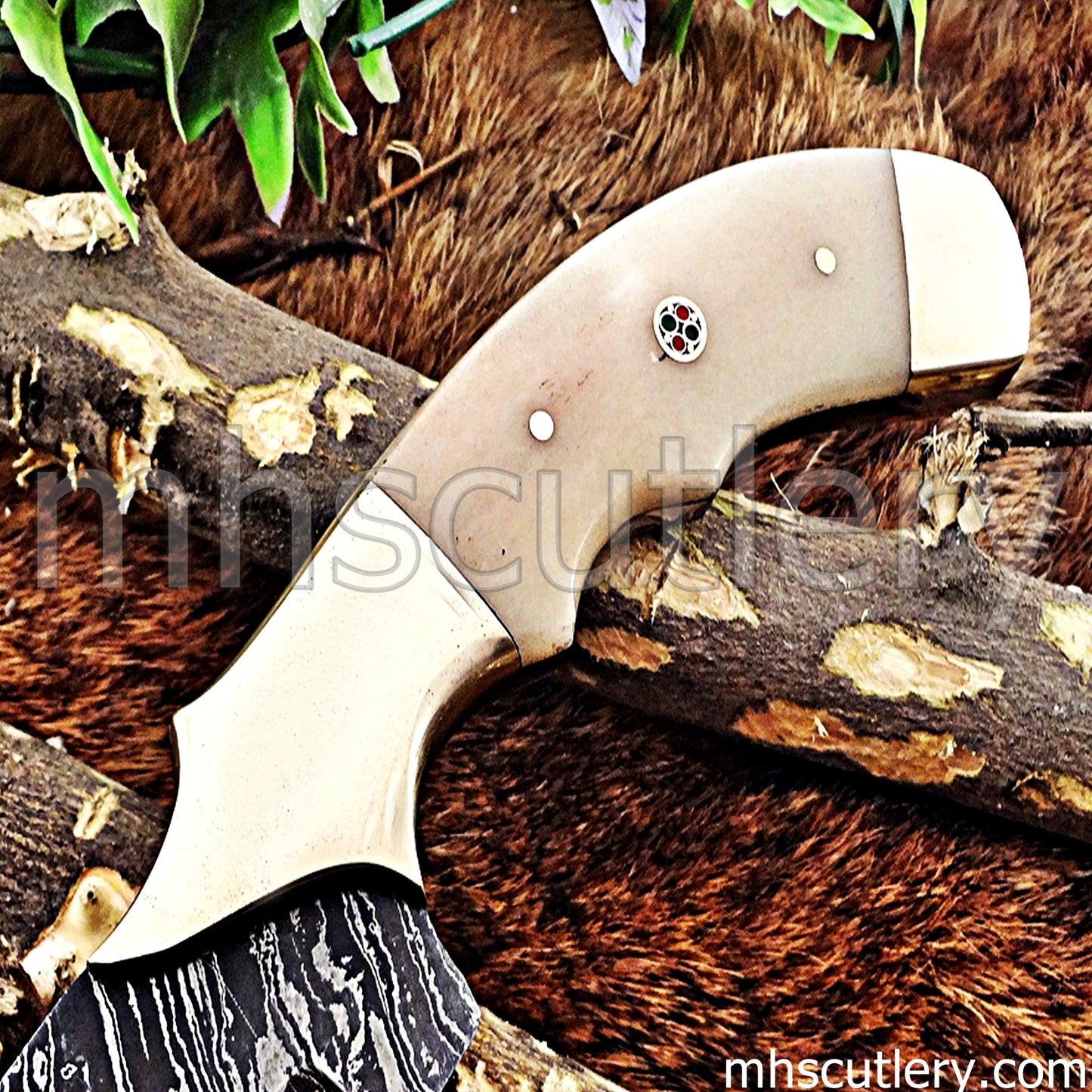Hand Forged Damascus Steel Bread Knife | mhscutlery