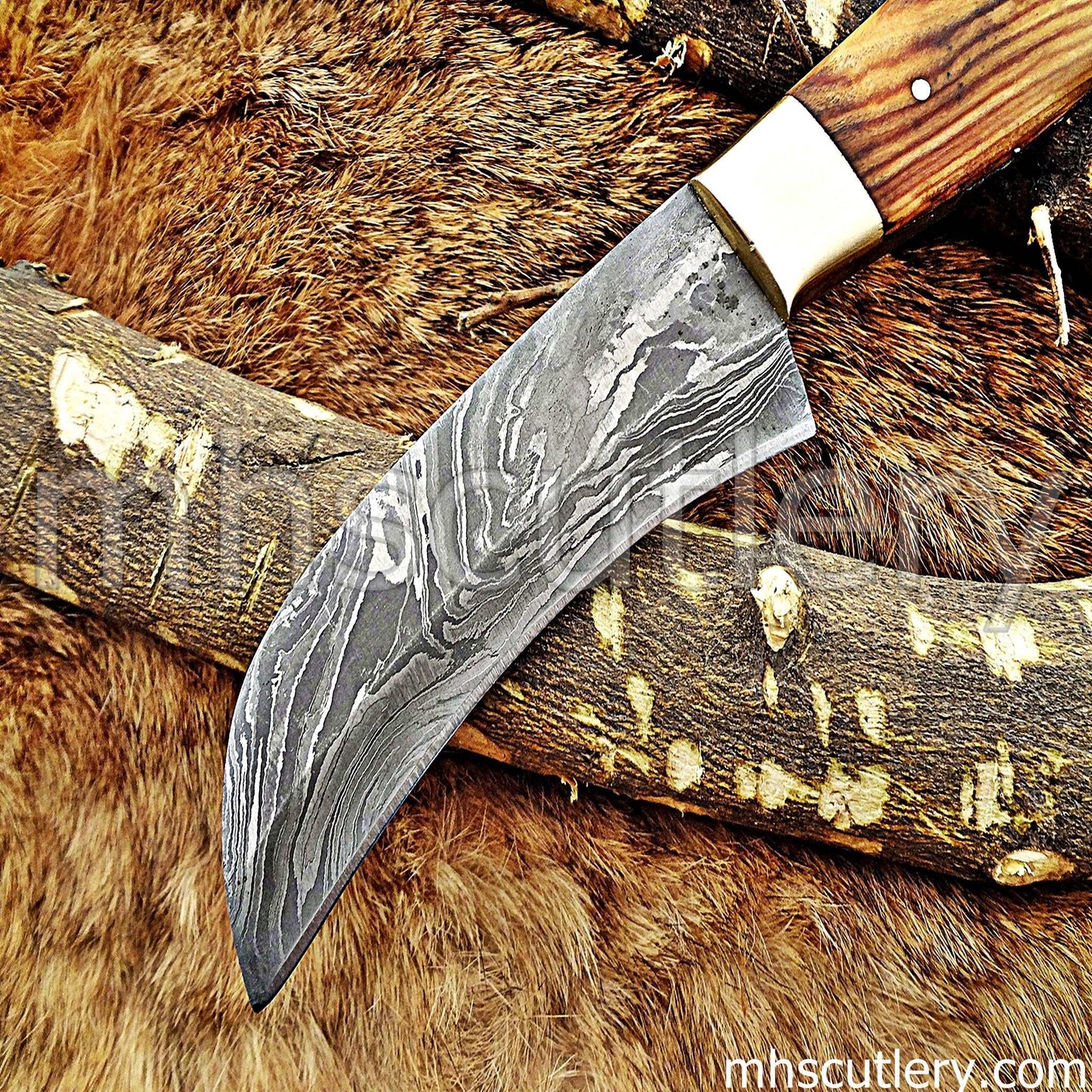 Custom Hand Forged Damascus Steel Paring Knife | mhscutlery