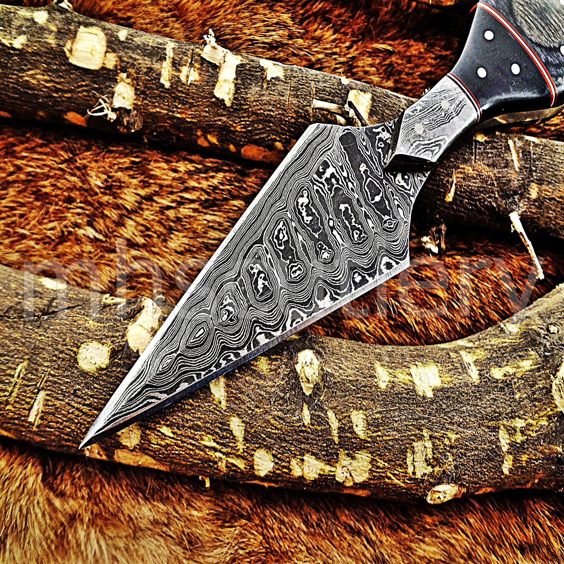 Damascus Steel Tactical Dagger Knife | mhscutlery