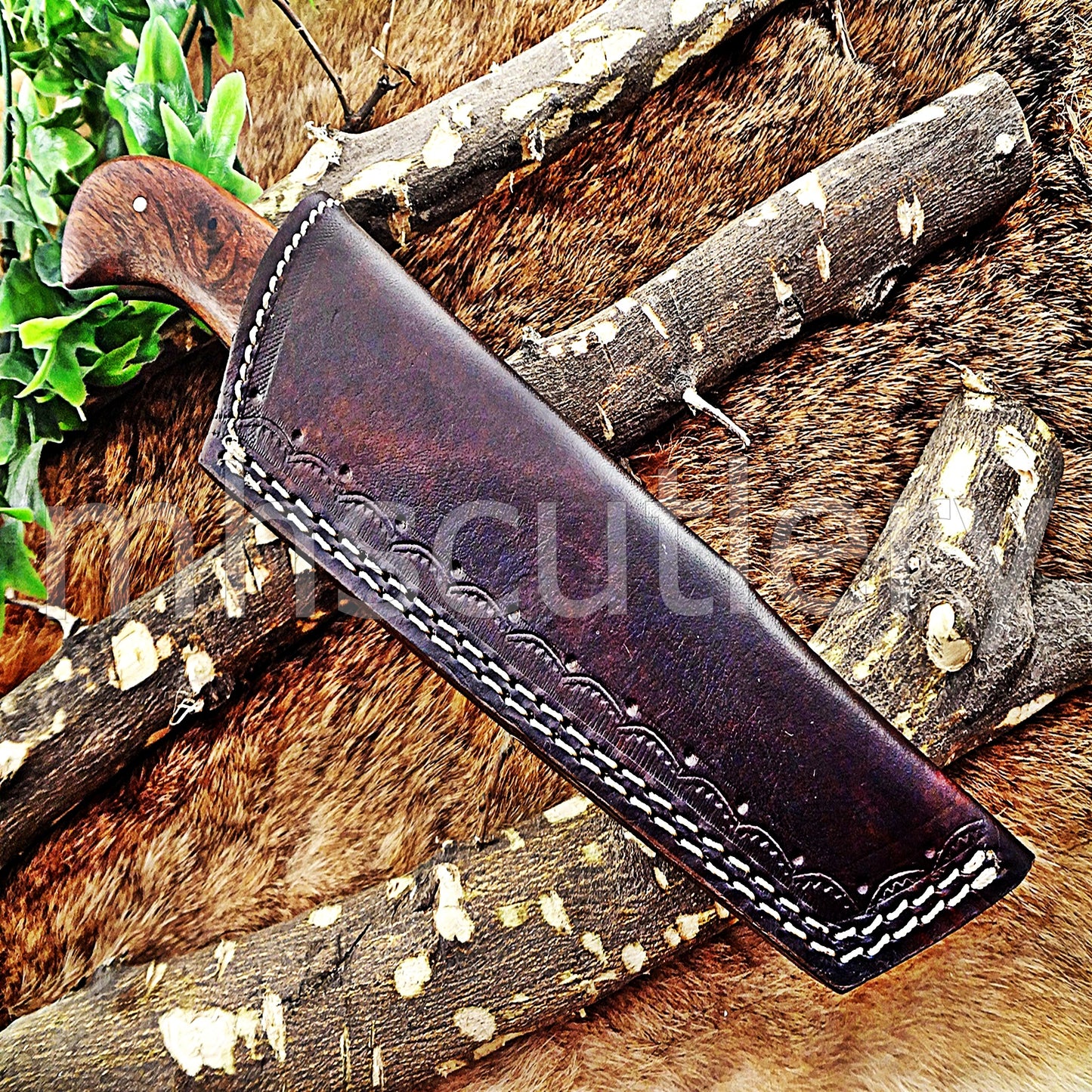 Hand Forged Tactical Tanto Damascus Steel Skinner Hunting Knife | mhscutlery