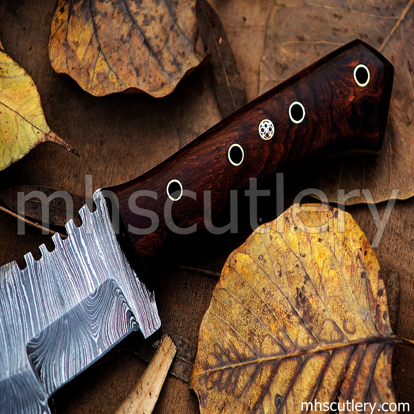 Handmade Damascus Steel Tactical Bushcraft Tracker Knife | mhscutlery