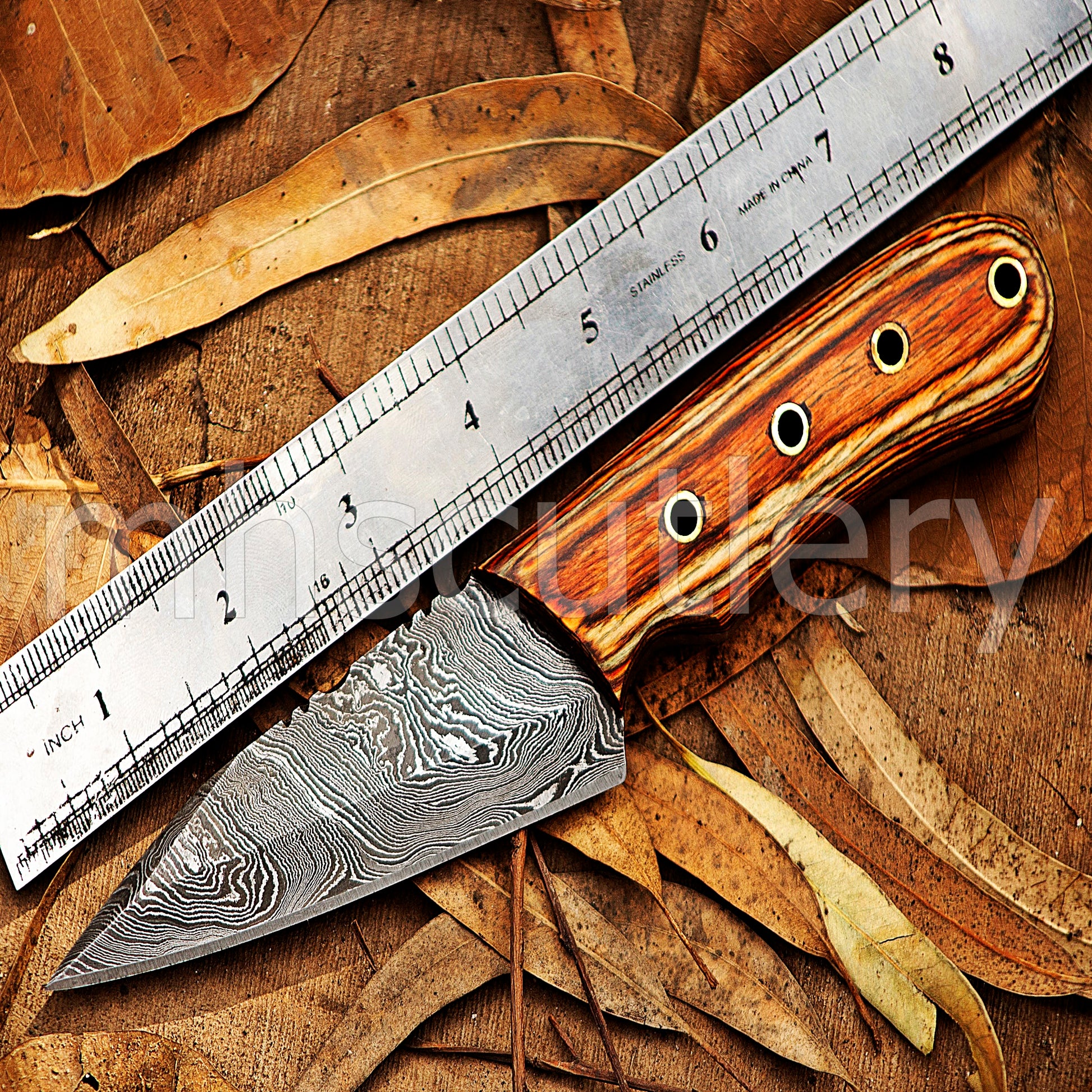 Handmade Damascus Steel Tactical Hunting Skinner Knife | mhscutlery