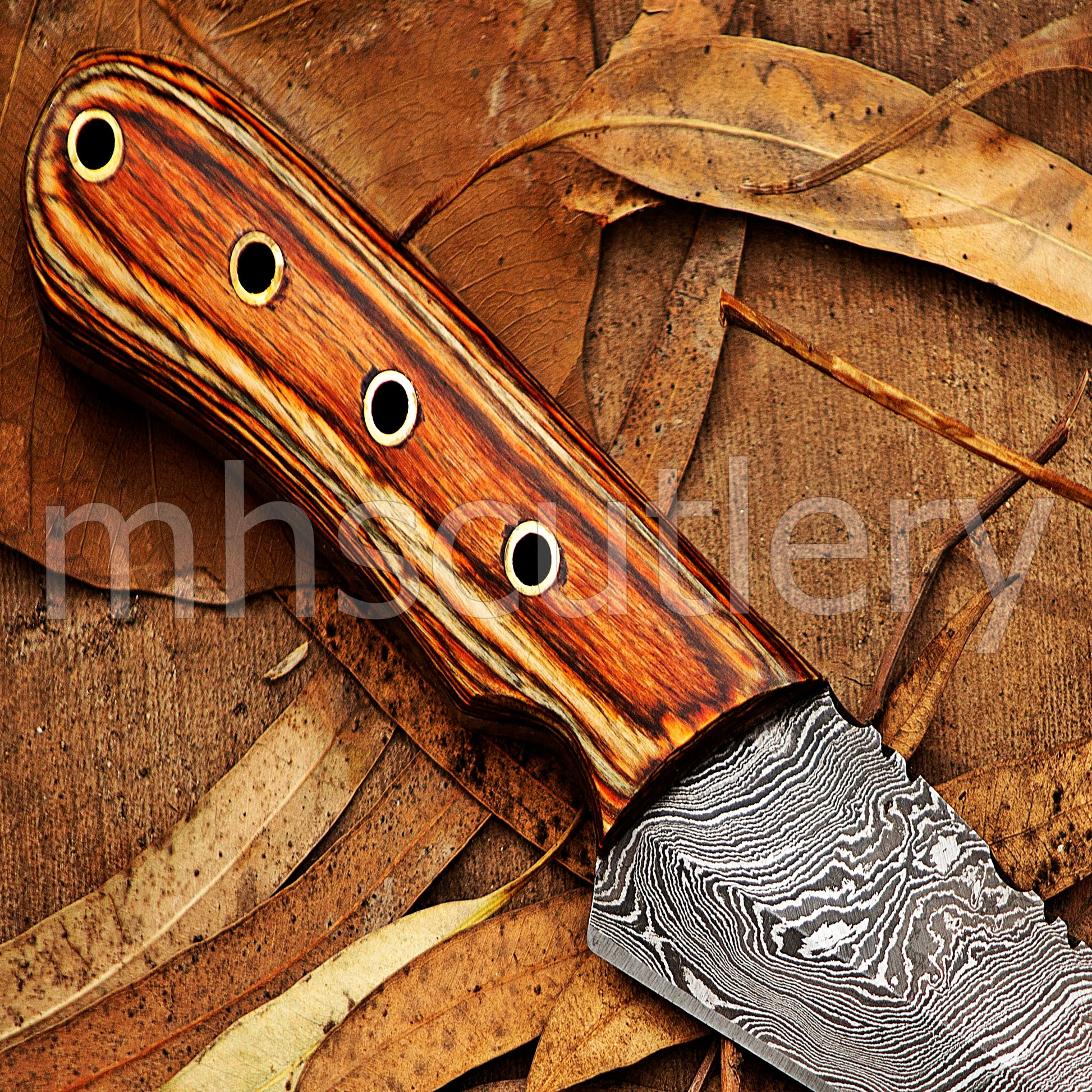 Handmade Damascus Steel Tactical Hunting Skinner Knife | mhscutlery